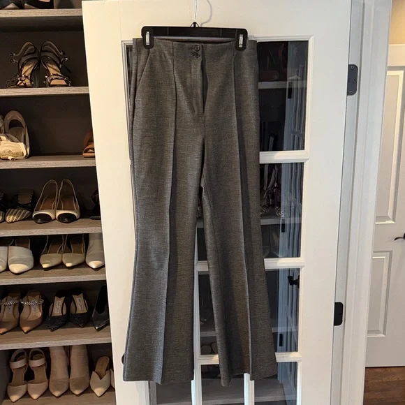 Express Charcoal Flare Women's Pants - Picture 1 of 4